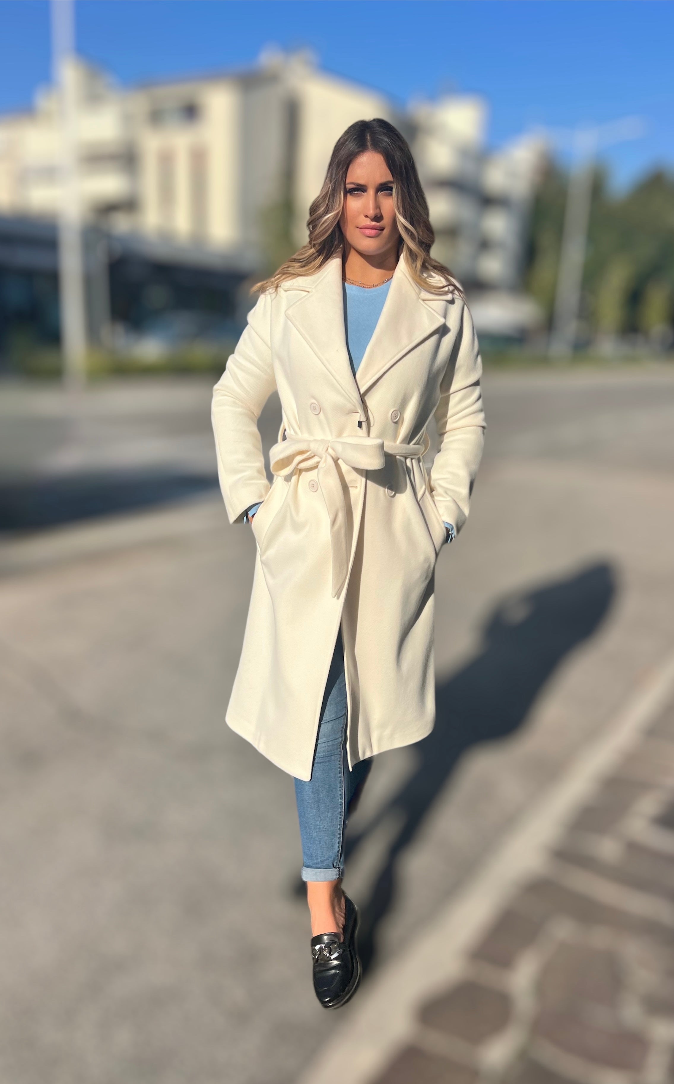 MAXI-CAPPOTTO IN TESSUTO