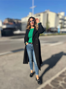 MAXI-CAPPOTTO IN TESSUTO