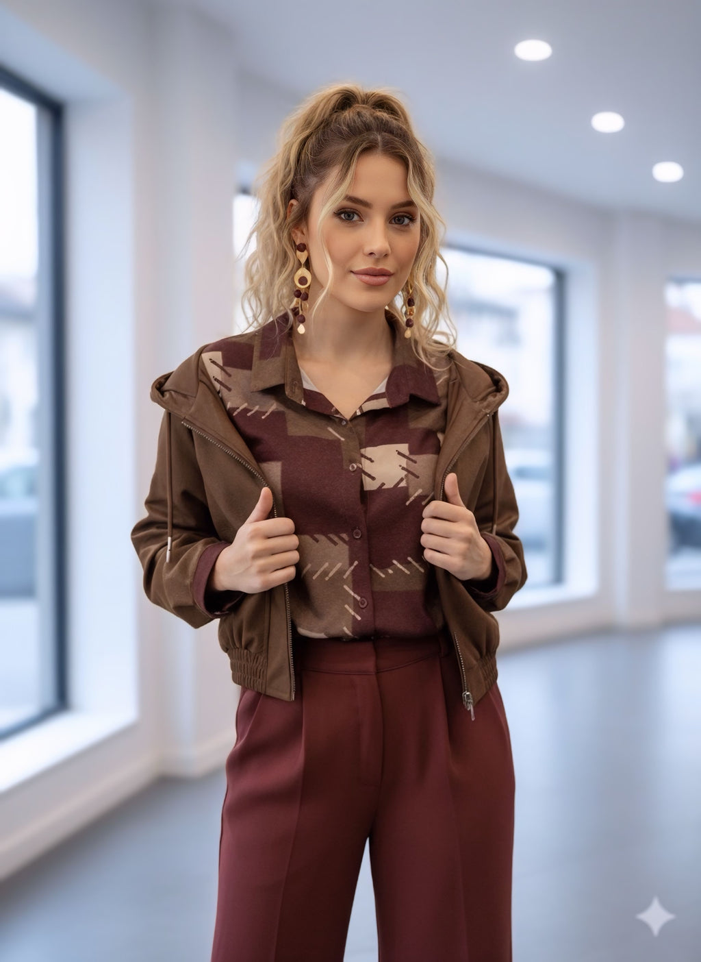 BOMBER TESSUTO ALCANTARA