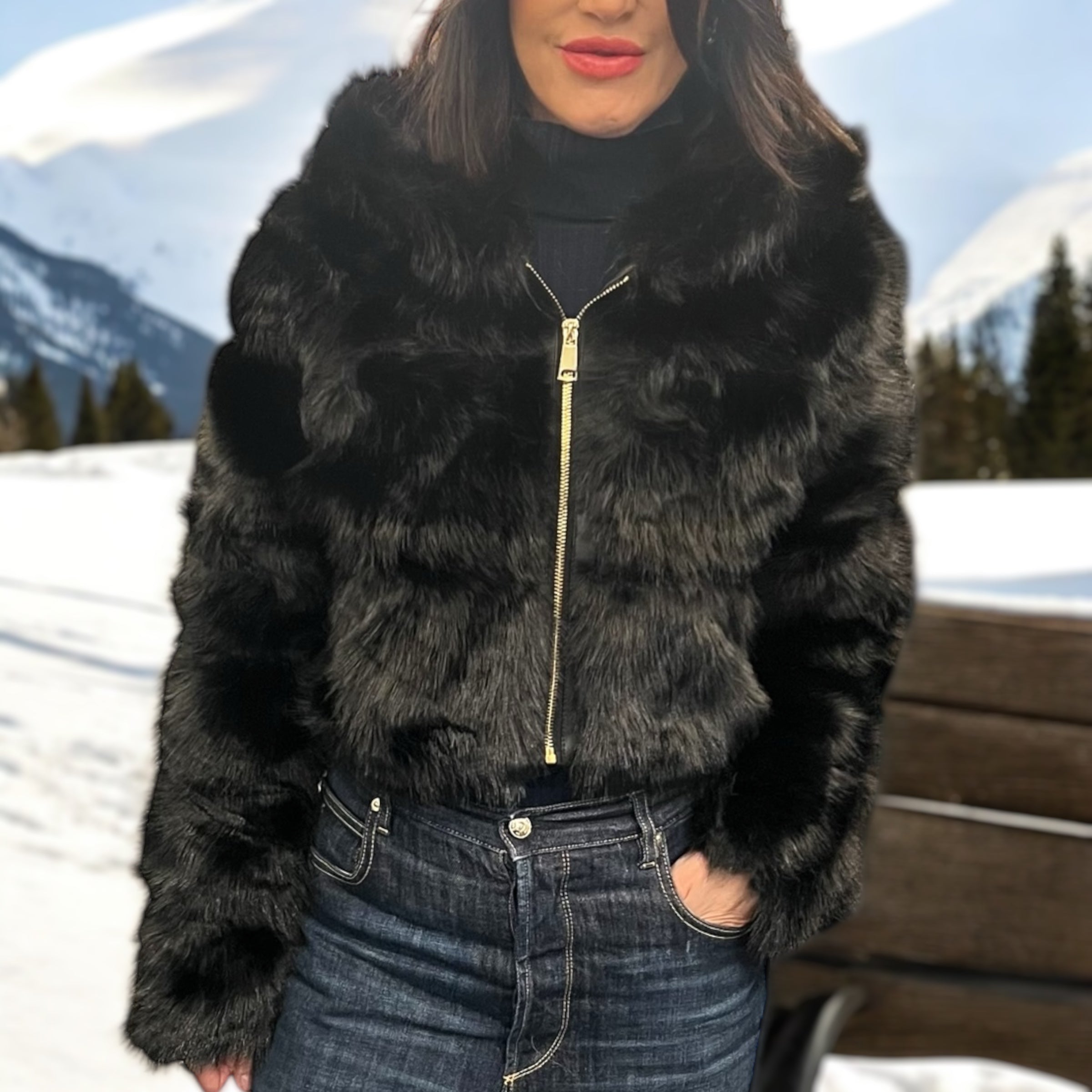 ECOPELLICCIA CON CAPPUCCIO