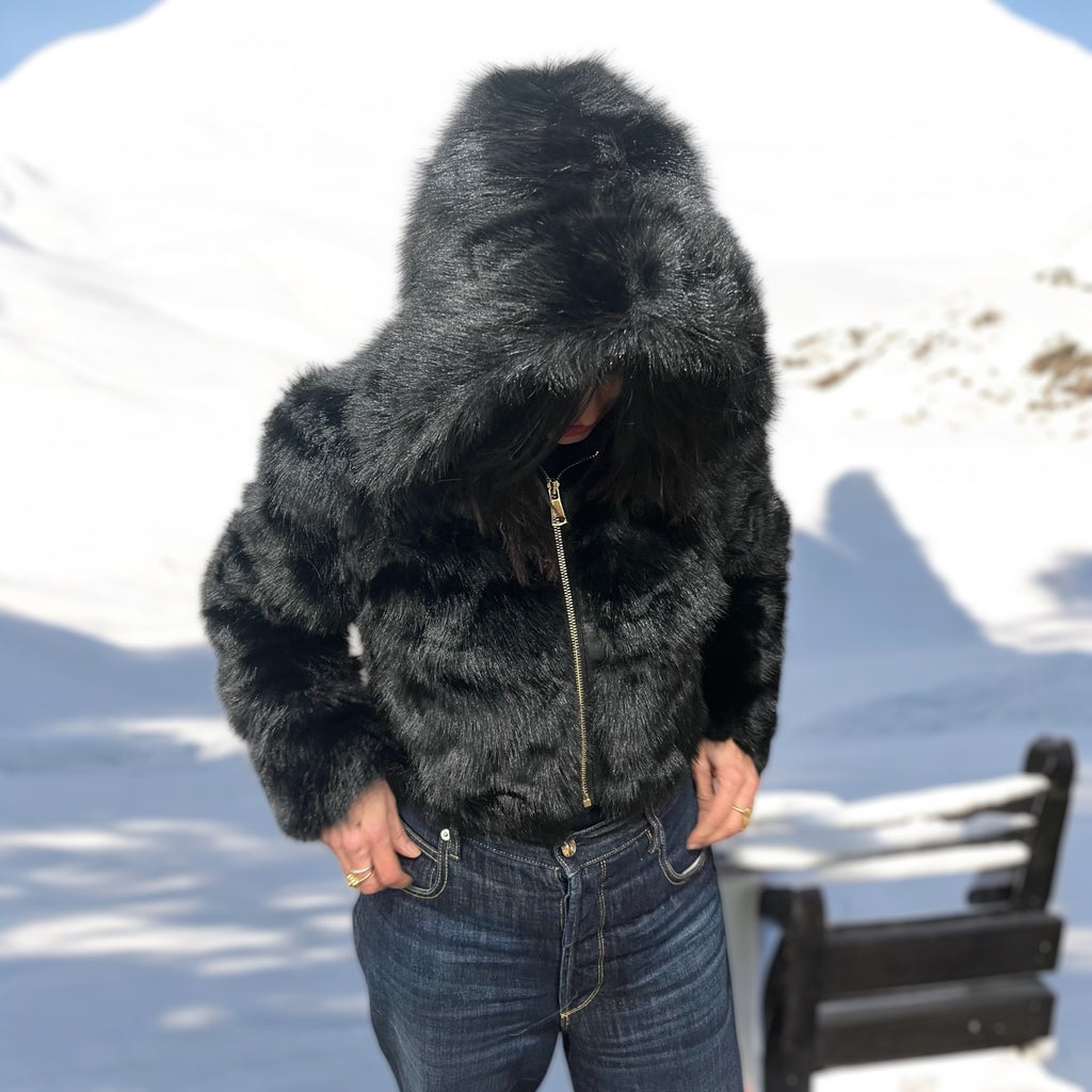 ECOPELLICCIA CON CAPPUCCIO