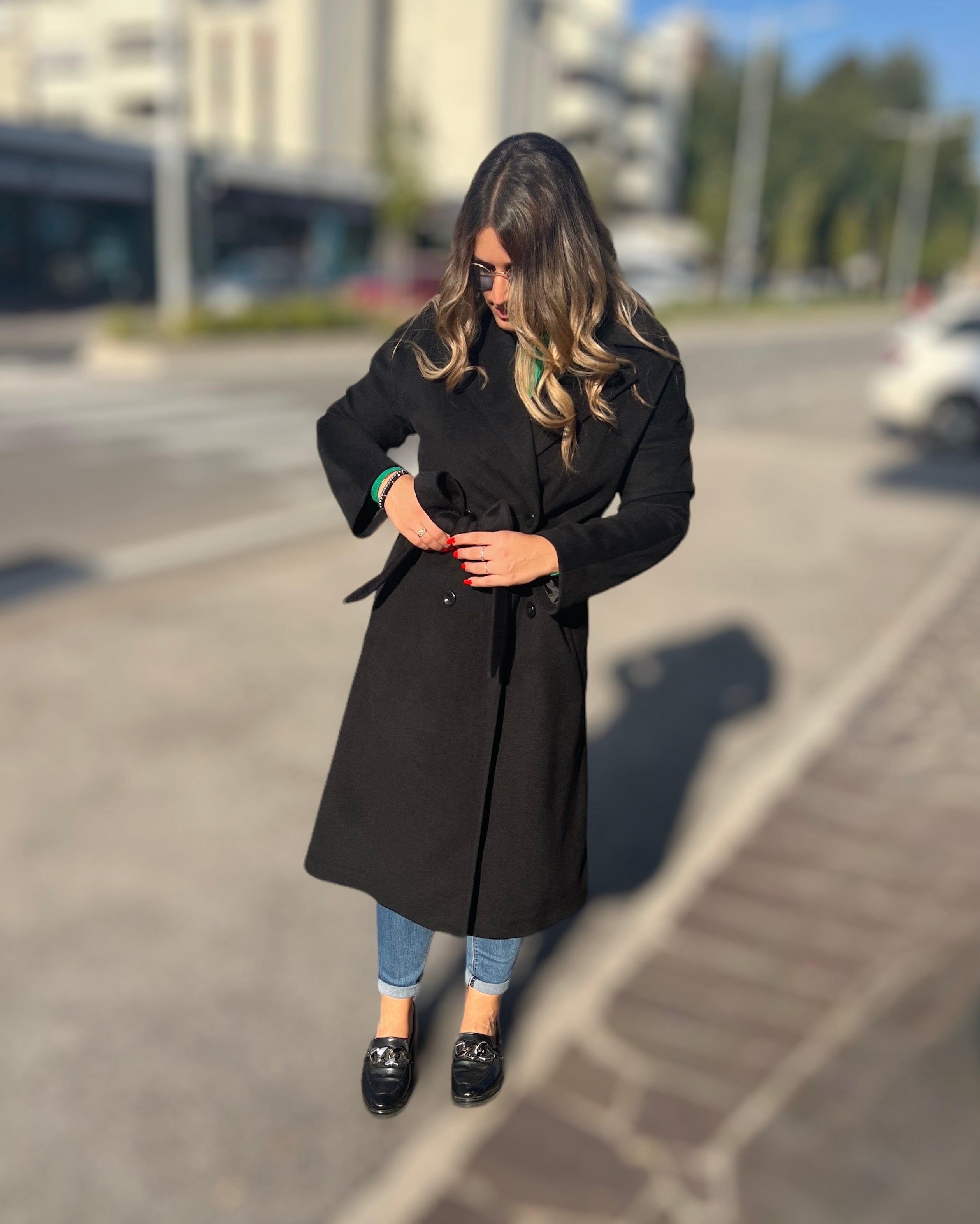 MAXI-CAPPOTTO IN TESSUTO