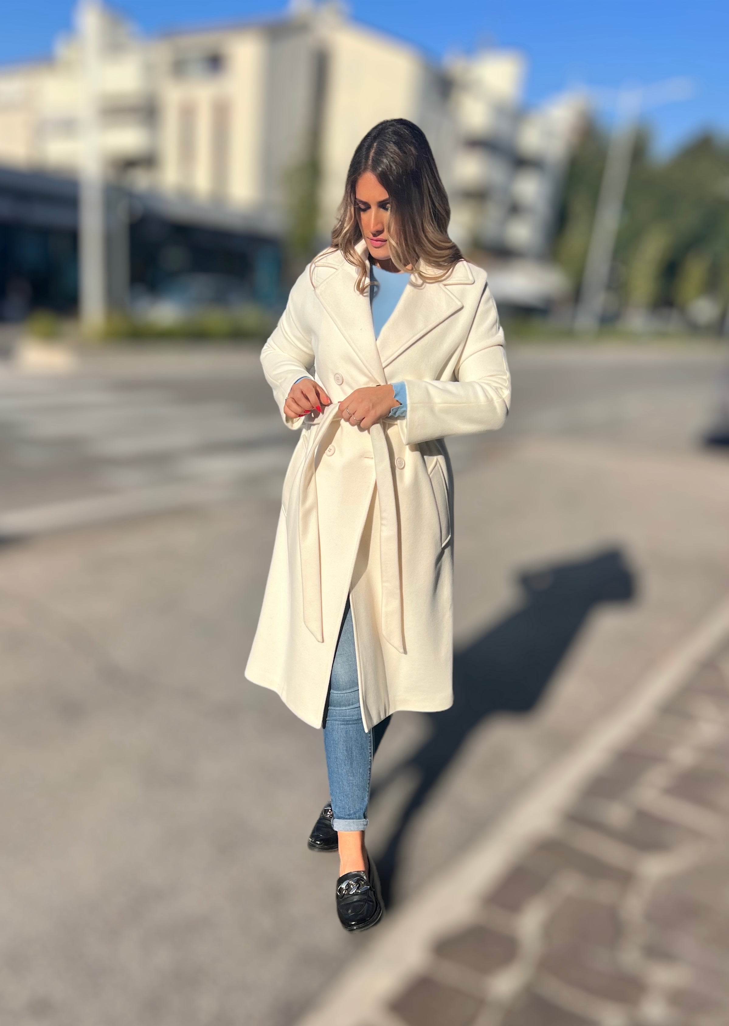 MAXI-CAPPOTTO IN TESSUTO