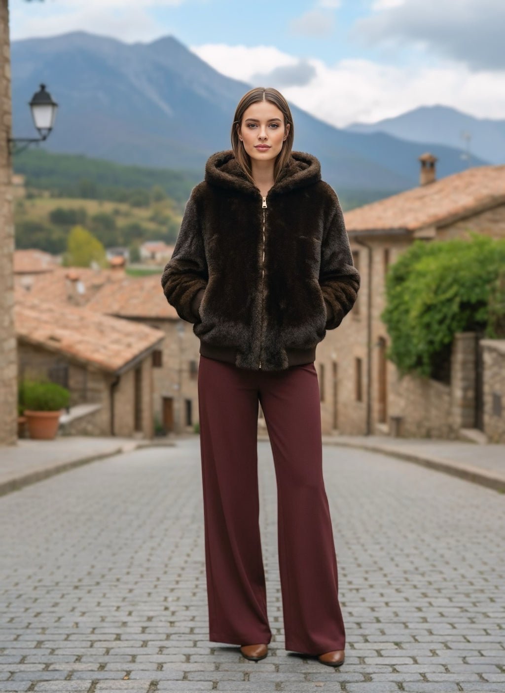 BOMBER ECOPELLICCIA TEDDYPUF