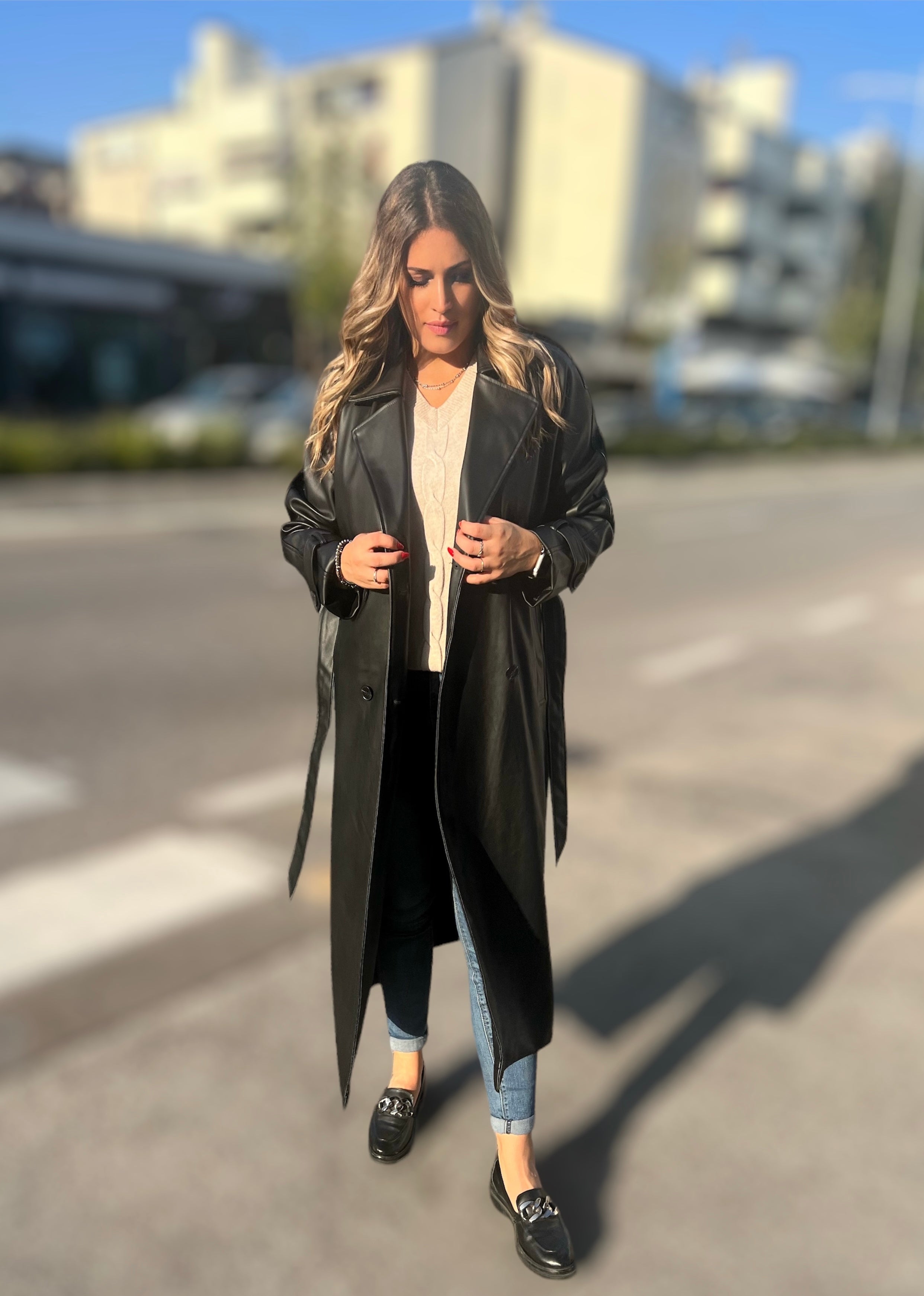 MAXI-CAPPOTTO ECOPELLE