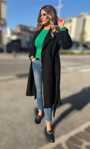 MAXI-CAPPOTTO IN TESSUTO