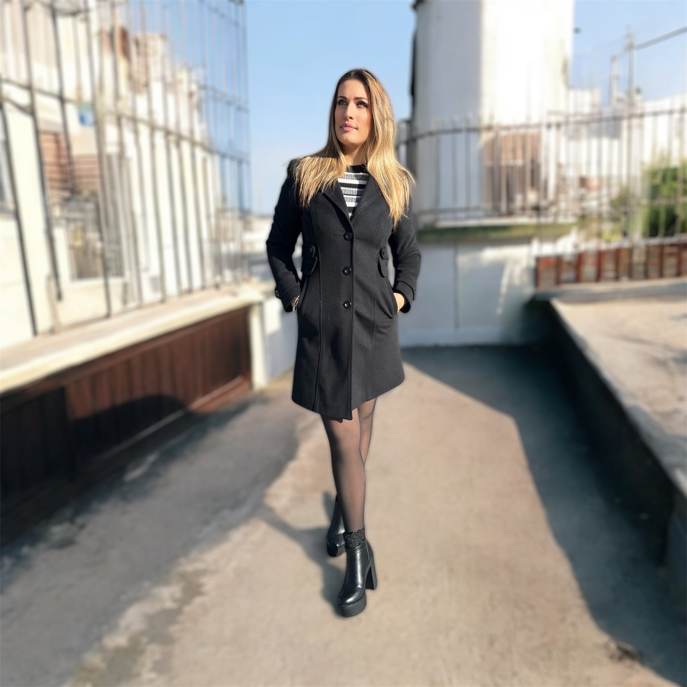 MARTIN-CAPPOTTO TESSUTO